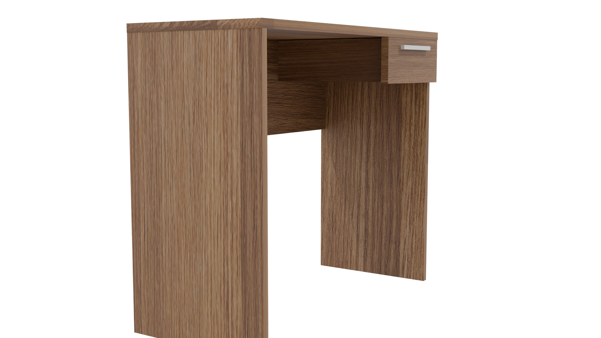 Minimalist Wooden Desk Model - Professional 3D Model Render 9