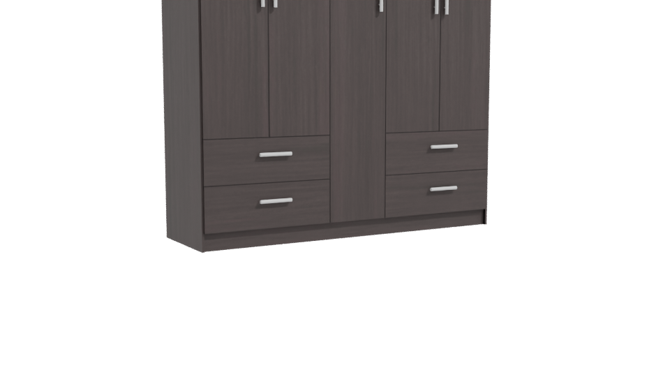 Elegant Wooden Wardrobe 3D Model - Professional 3D Model Render 10