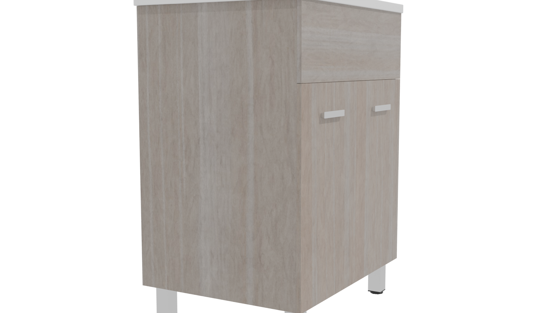 Stylish Wooden Storage Cabinet 3D - Professional 3D Model Render 9