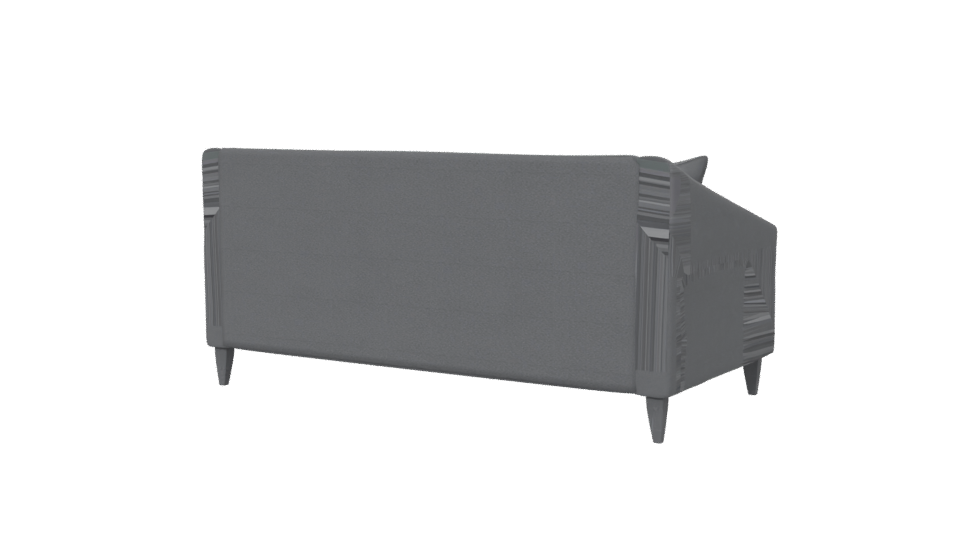 Stylish Grey Sofa 3D Model - Professional 3D Model Render 6