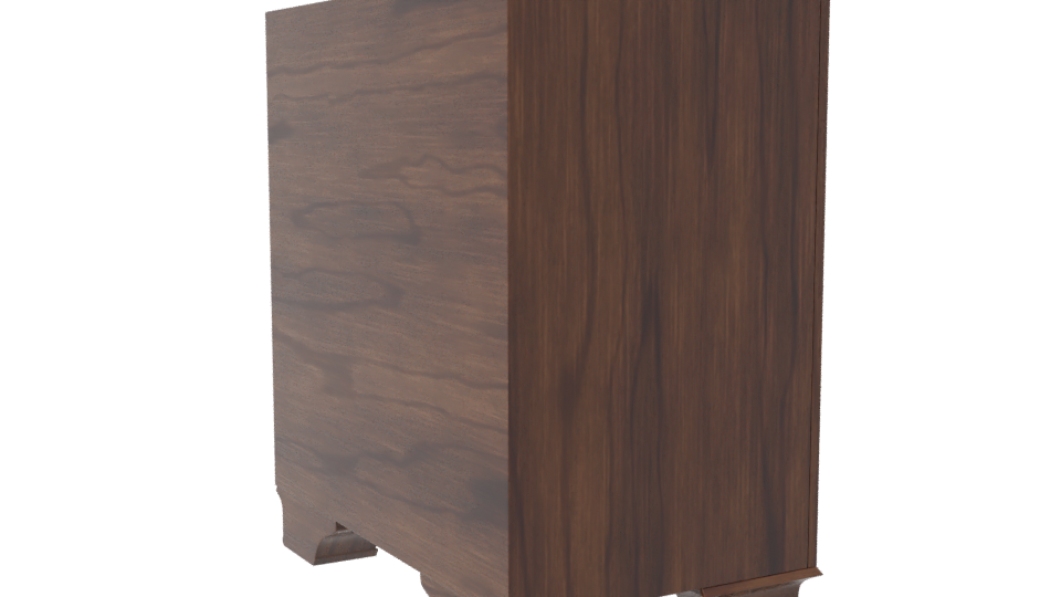 Classic Wooden Nightstand Model - Professional 3D Model Render 7