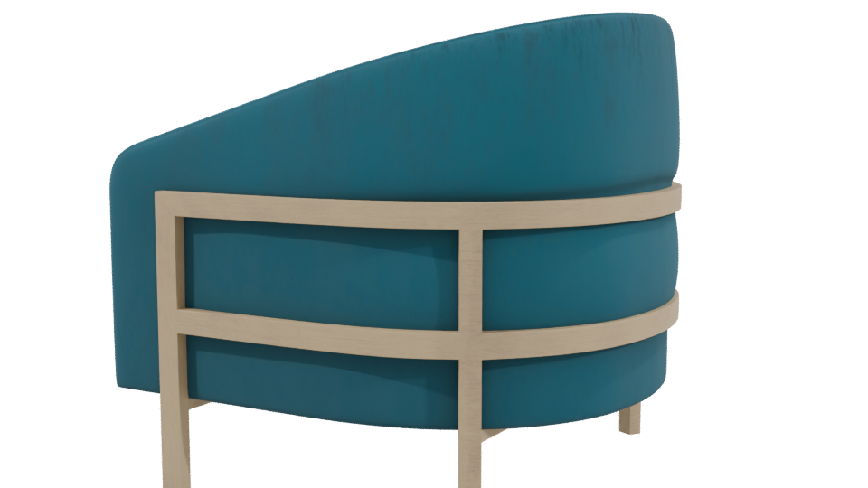 Stylish Modern Accent Chair 3D Model - Professional 3D Model Render 3