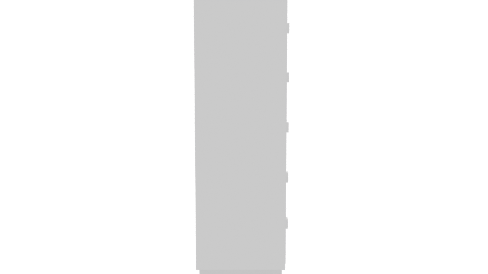 Minimalist Tall Storage Cabinet 3D - Professional 3D Model Render 8