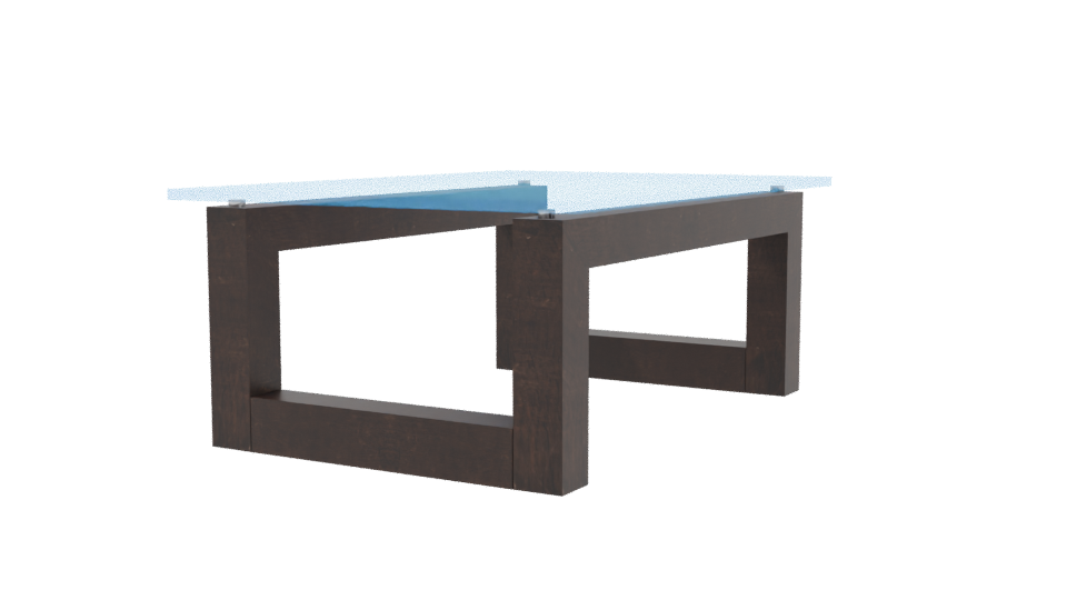 Modern Glass Table 3D Model - Professional 3D Model Render 3