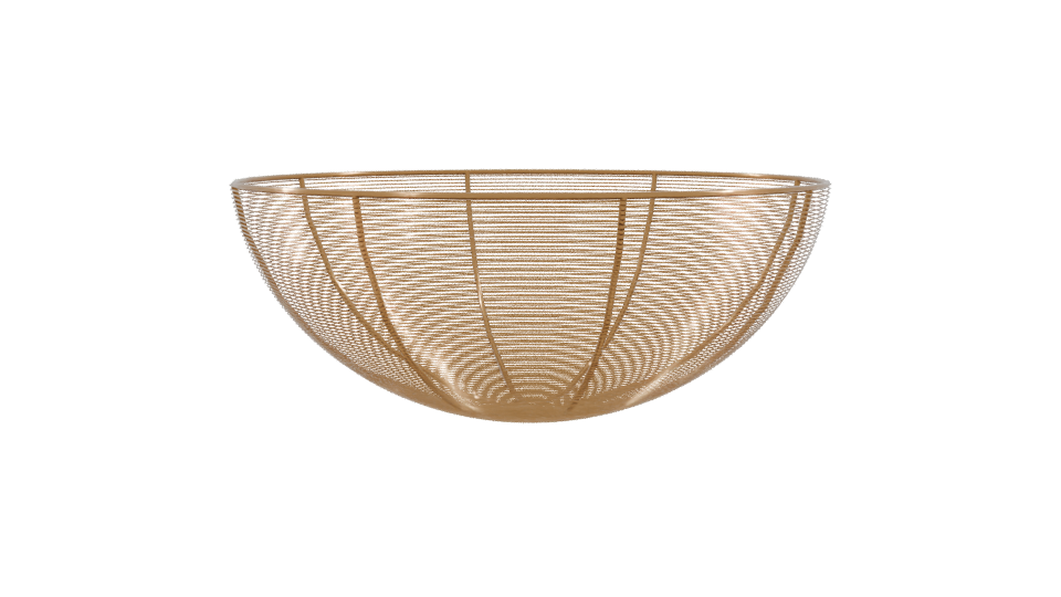Elegant Wire Fruit Bowl 3D Model - Professional 3D Model Render 9