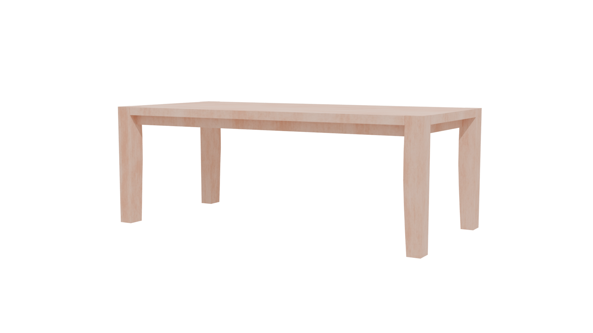 Stylish Minimalist Dining Table 3D - Professional 3D Model Render 12