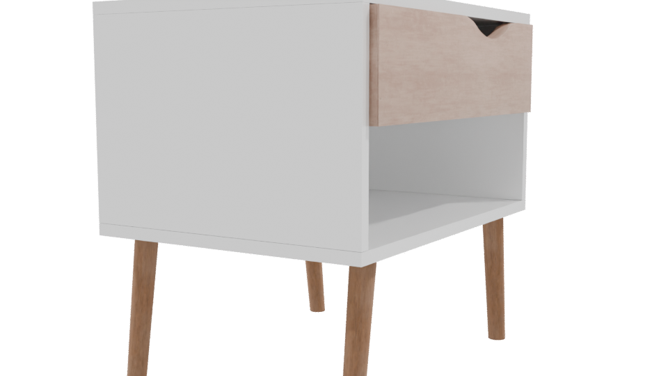 Minimalist Nightstand 3D Model - Professional 3D Model Render 9