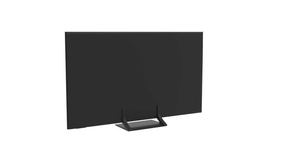 Sleek Modern Television Model - Professional 3D Model Render 4