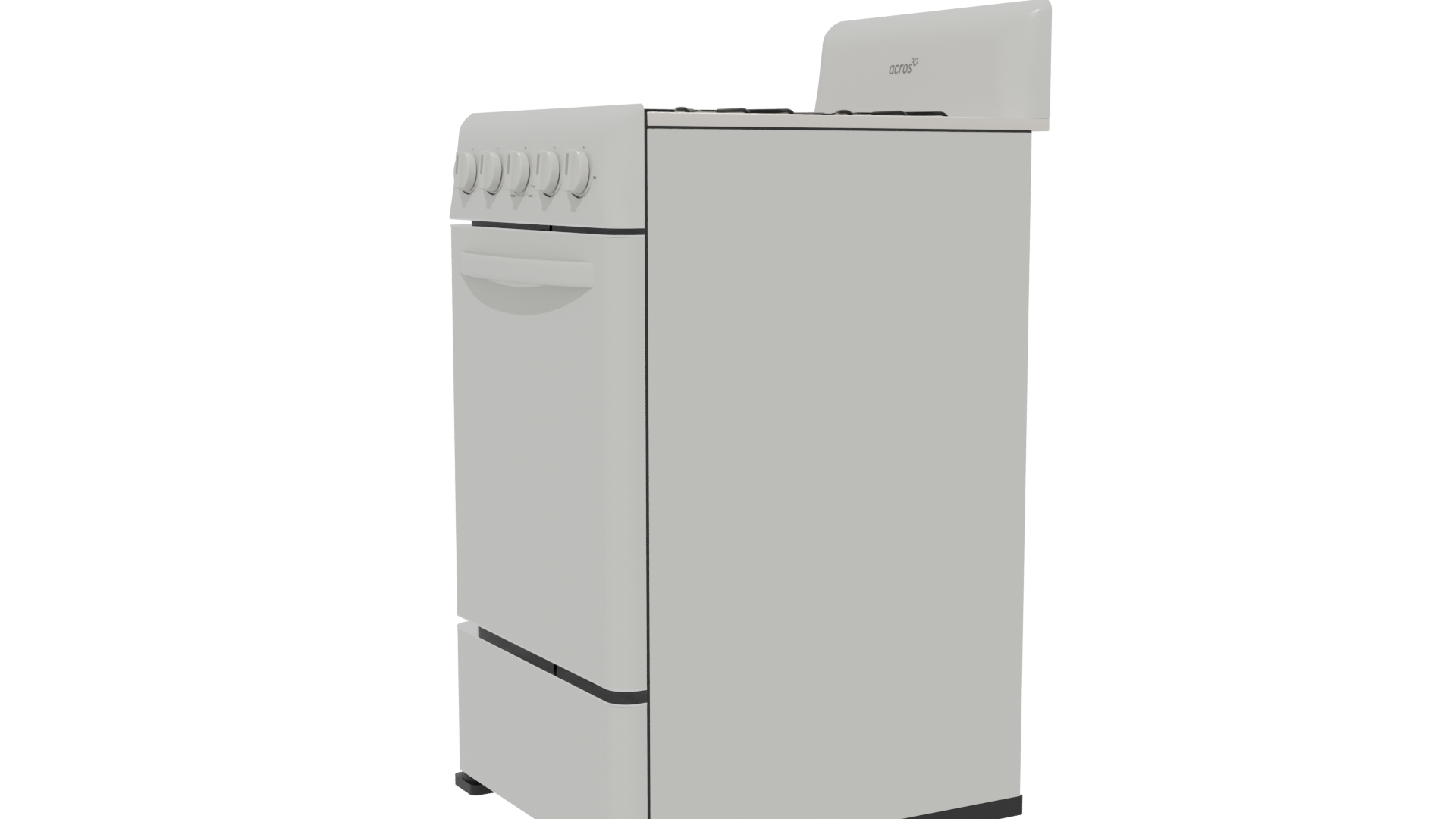 Stylish Gas Range Cooker 3D - Professional 3D Model Render 13