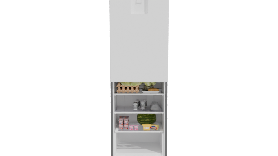 Sleek Modern Refrigerator 3D Model - Professional 3D Model Render 11