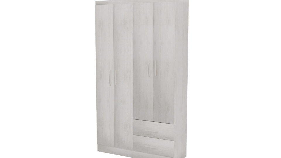 Stylish Wooden Storage Cabinet 3D - Professional 3D Model Render 12