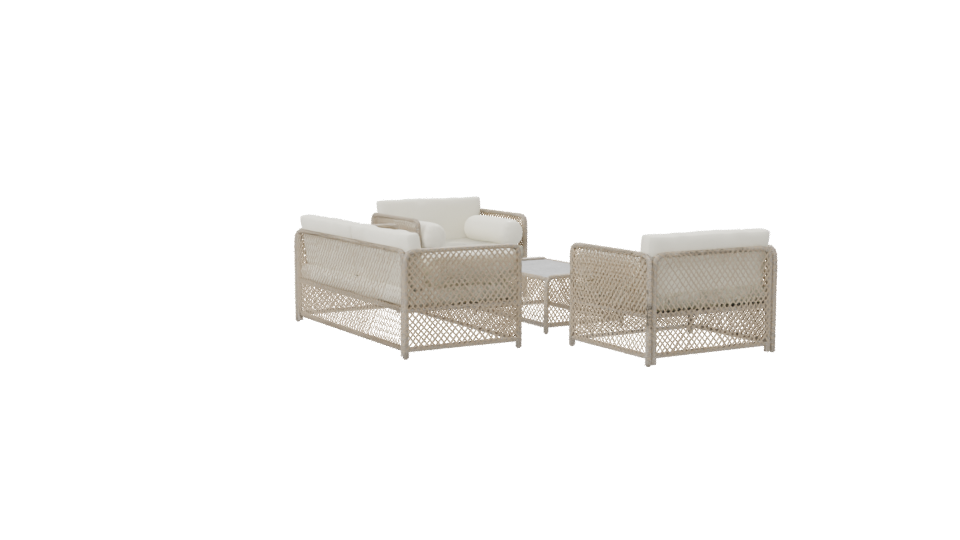 Modern Outdoor Sofa Set 3D - Professional 3D Model Render 7