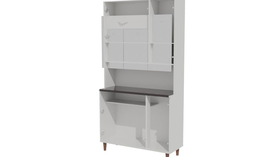 Stylish Modern Kitchen Cabinet 3D Model - Professional 3D Model Render 12