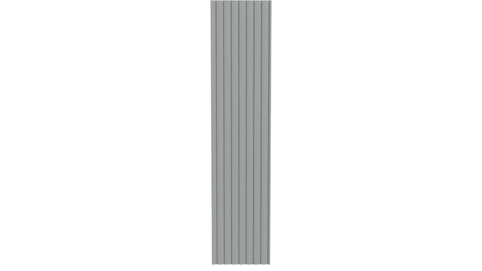 Vertical Ribbed Column Model - Professional 3D Model Render 11