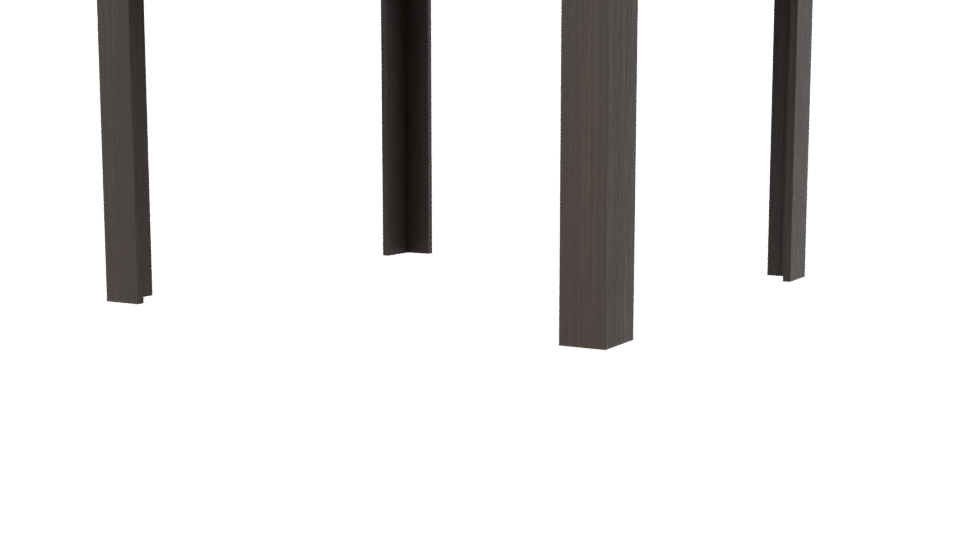 Stylish Wooden Dining Table 3D - Professional 3D Model Render 6