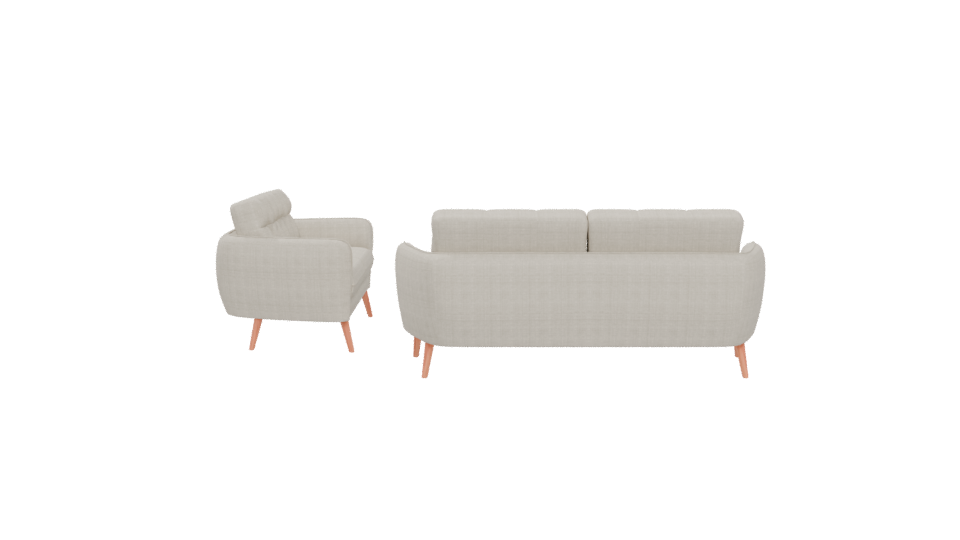 Stylish Sofa Set 3D Model - Professional 3D Model Render 5