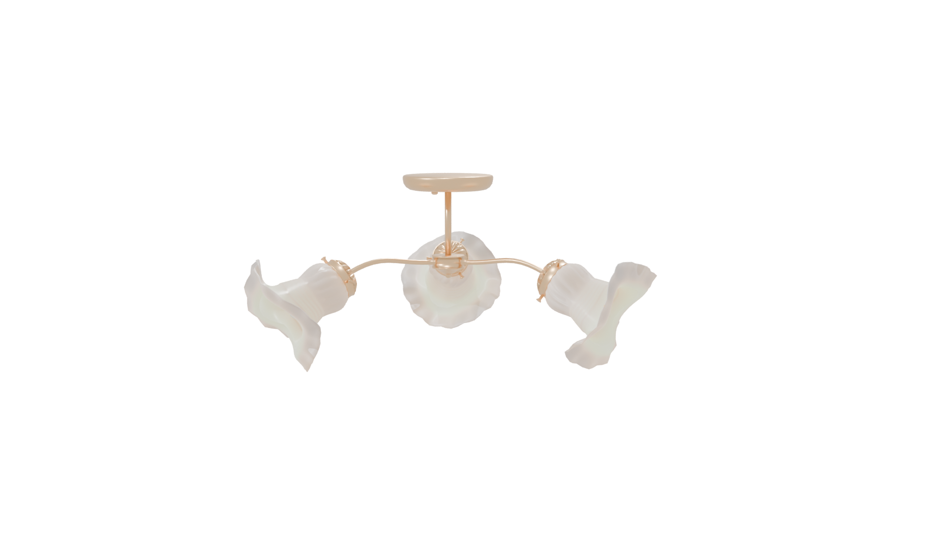 Elegant Vintage Ceiling Light Fixture - Professional 3D Model Render 7