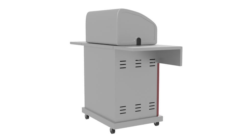 Stylish Gas Grill BBQ Model - Professional 3D Model Render 7