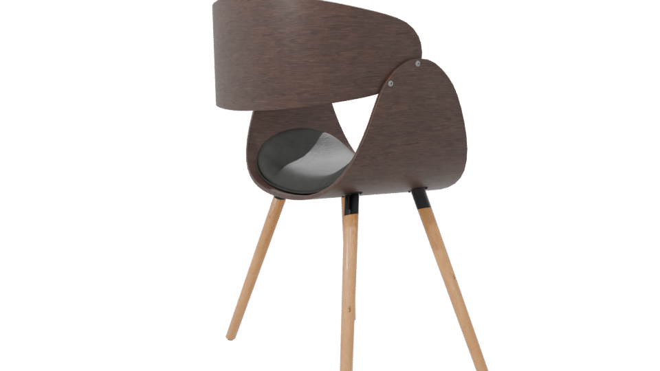Stylish Modern Accent Chair 3D Model - Professional 3D Model Render 7