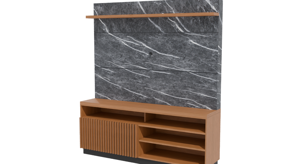 Modern Entertainment Center 3D - Professional 3D Model Render 12