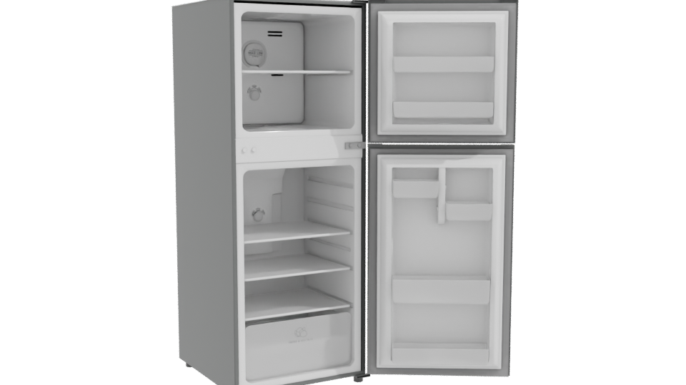 Stylish Double Door Refrigerator 3D - Professional 3D Model Render 10