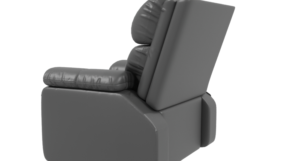 Stylish Modern Recliner Chair 3D - Professional 3D Model Render 3