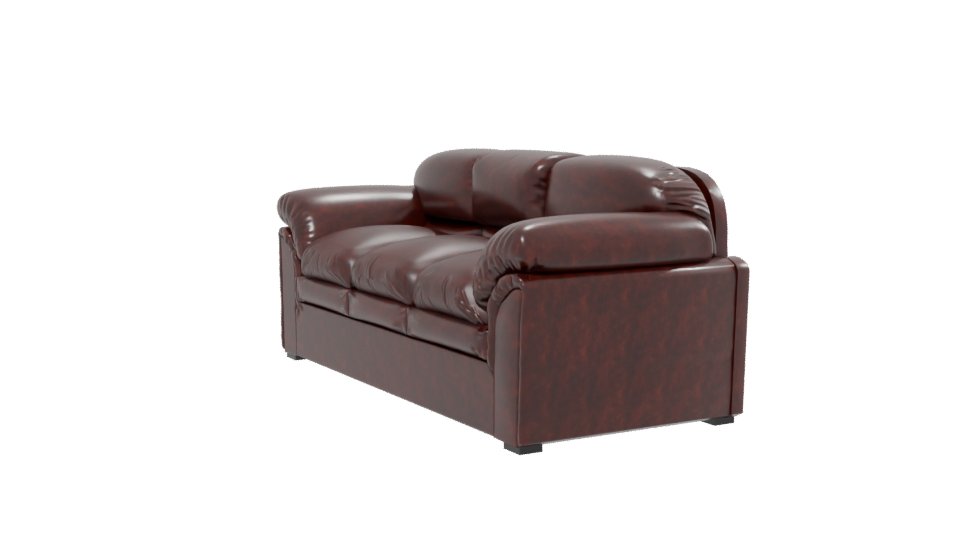 Elegant Leather Sofa 3D Model - Professional 3D Model Render 13