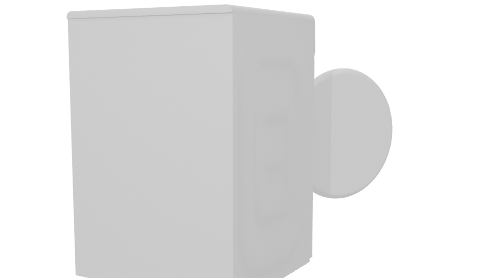 Realistic Household Dryer 3D Model - Professional 3D Model Render 6