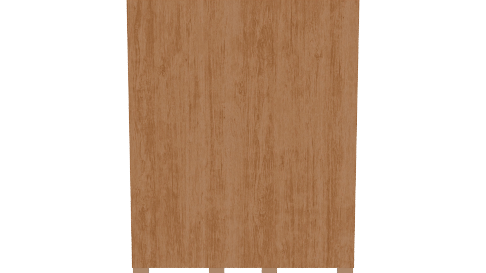 Stylish Wooden Wardrobe 3D Model - Professional 3D Model Render 5