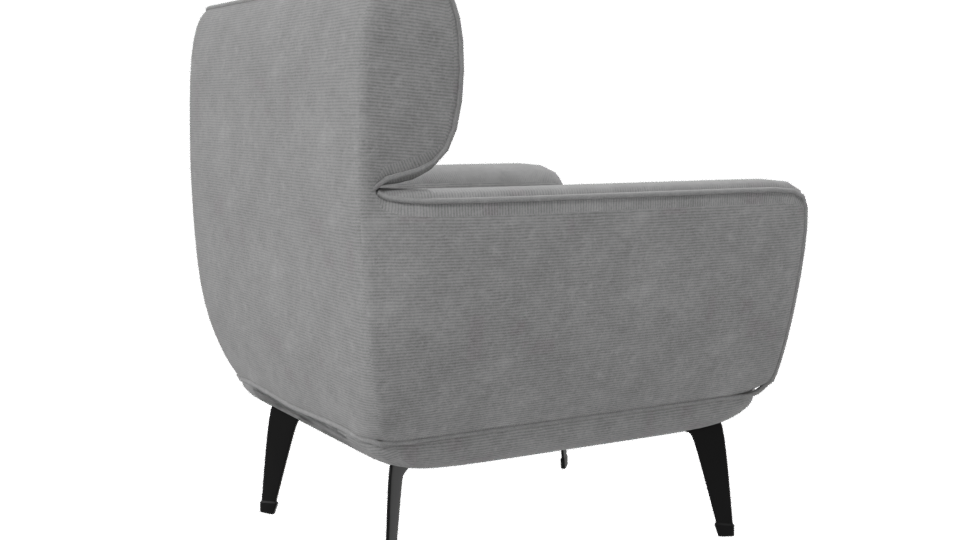Contemporary Fabric Lounge Chair 3D Model - Professional 3D Model Render 7