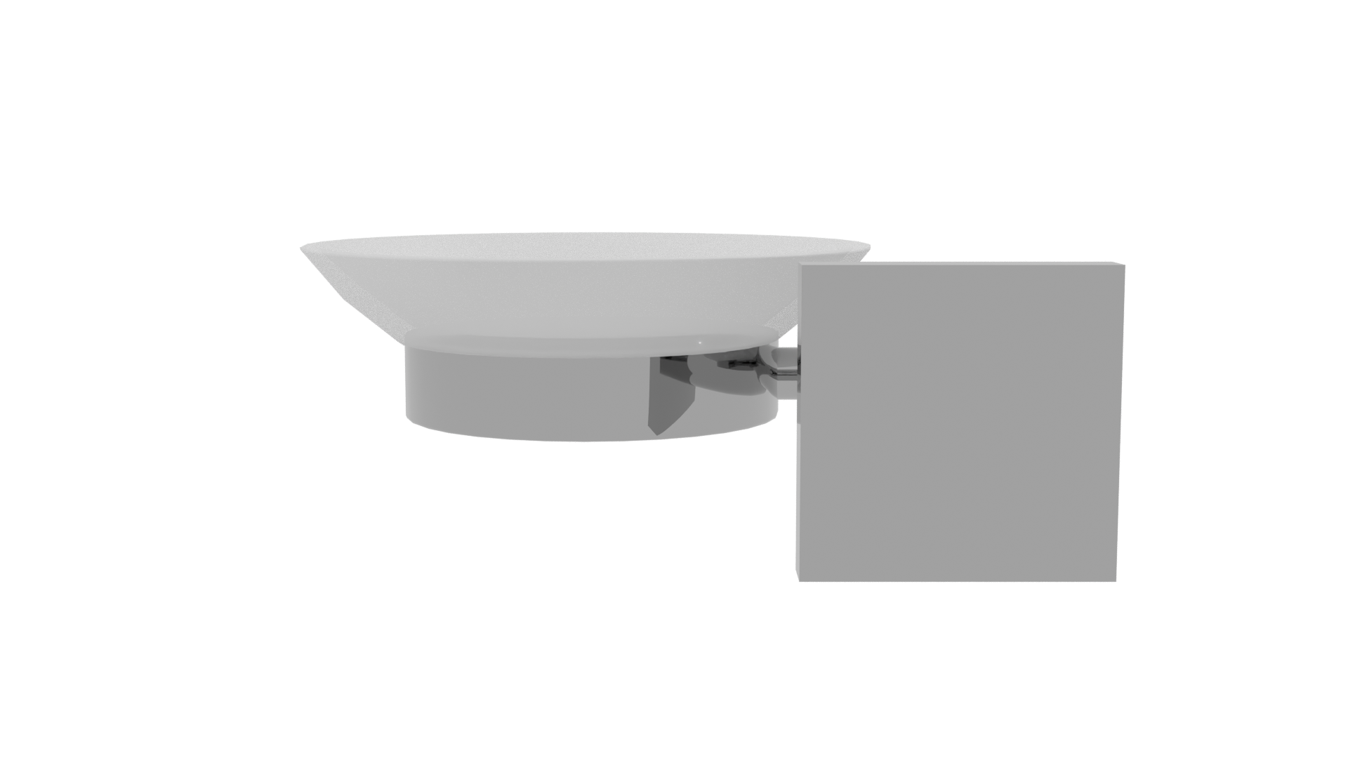 Modern Wall-Mounted Dish Holder - Professional 3D Model Render 8