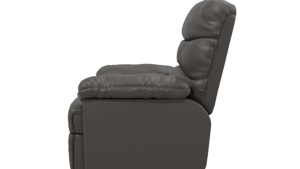 Stylish Reclining Chair Model - Professional 3D Model Render 2