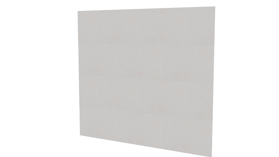 Stylish White Tile Wall Model - Professional 3D Model Render 12