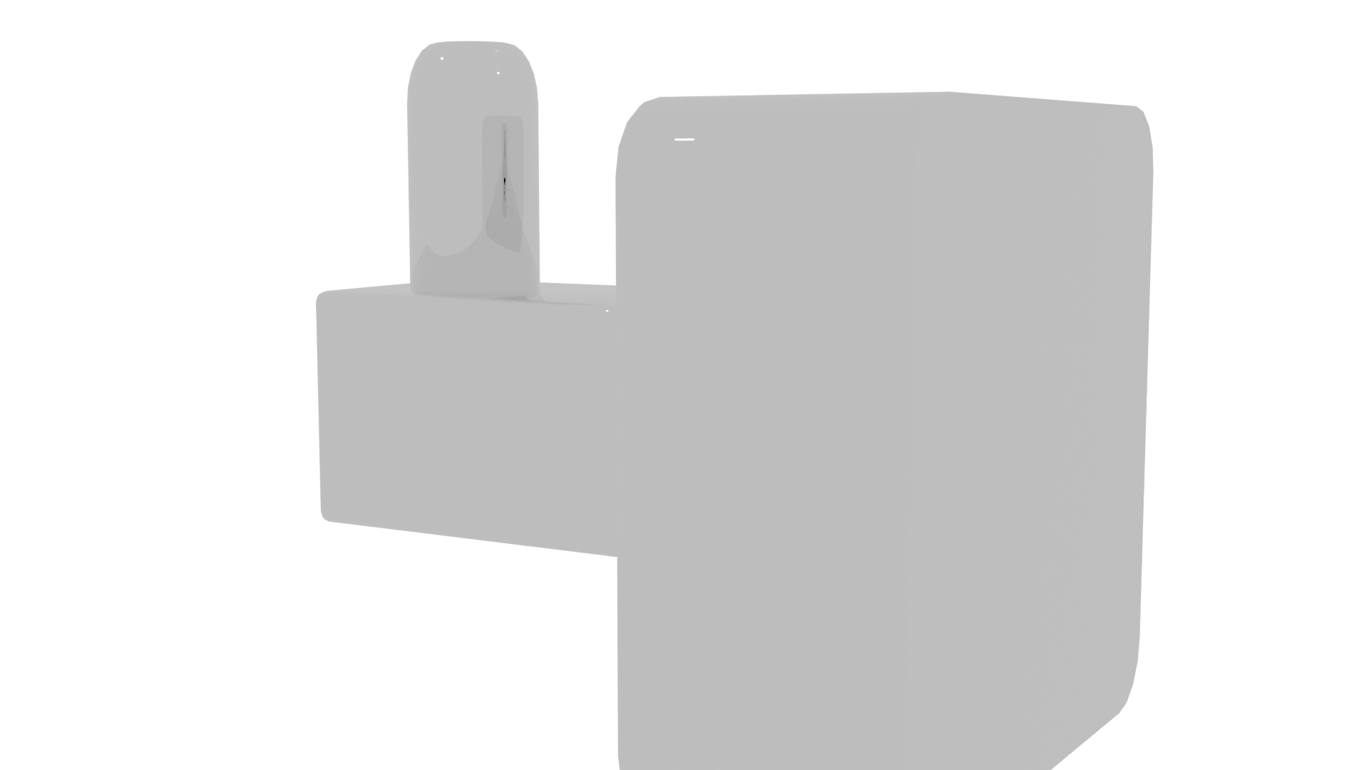 Stylish Metallic Wall Hook 3D - Professional 3D Model Render 3