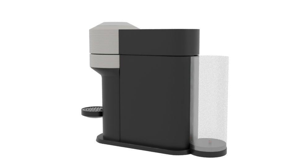Contemporary Coffee Maker Model - Professional 3D Model Render 3