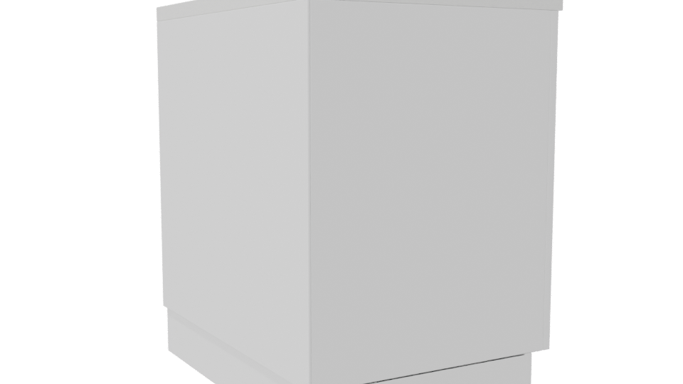 Stylish Minimalist Wooden Bar Counter 3D Model - Professional 3D Model Render 7