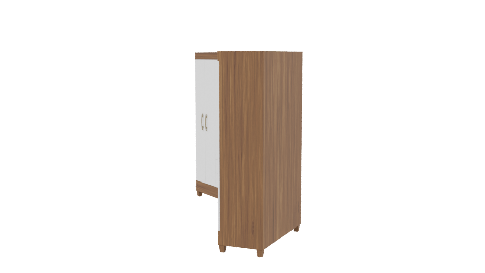 Stylish Wooden Wardrobe Set 3D - Professional 3D Model Render 2