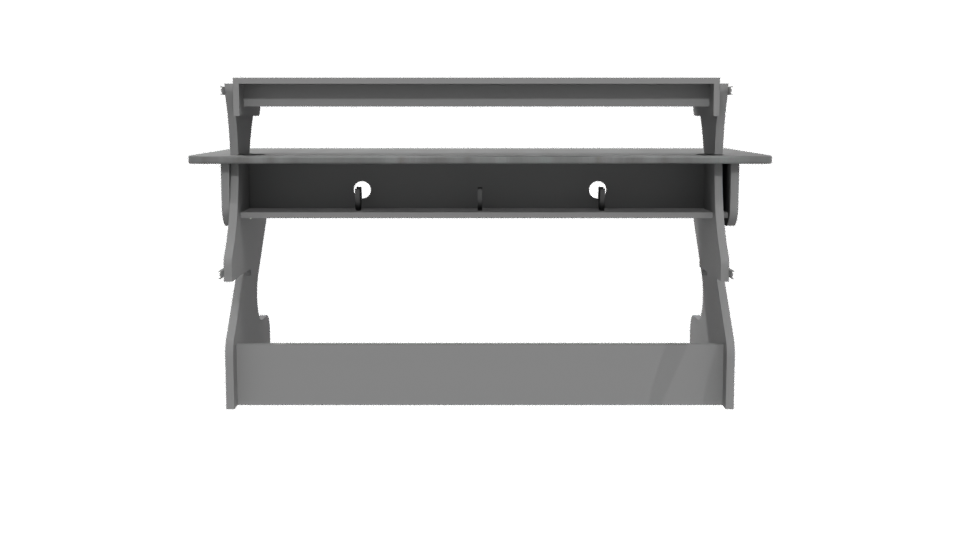 Sleek Modern Office Desk 3D Model - Professional 3D Model Render 5