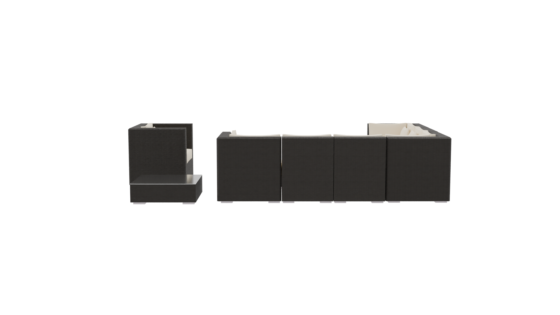 Modern Outdoor Sofa Set 3D - Professional 3D Model Render 8