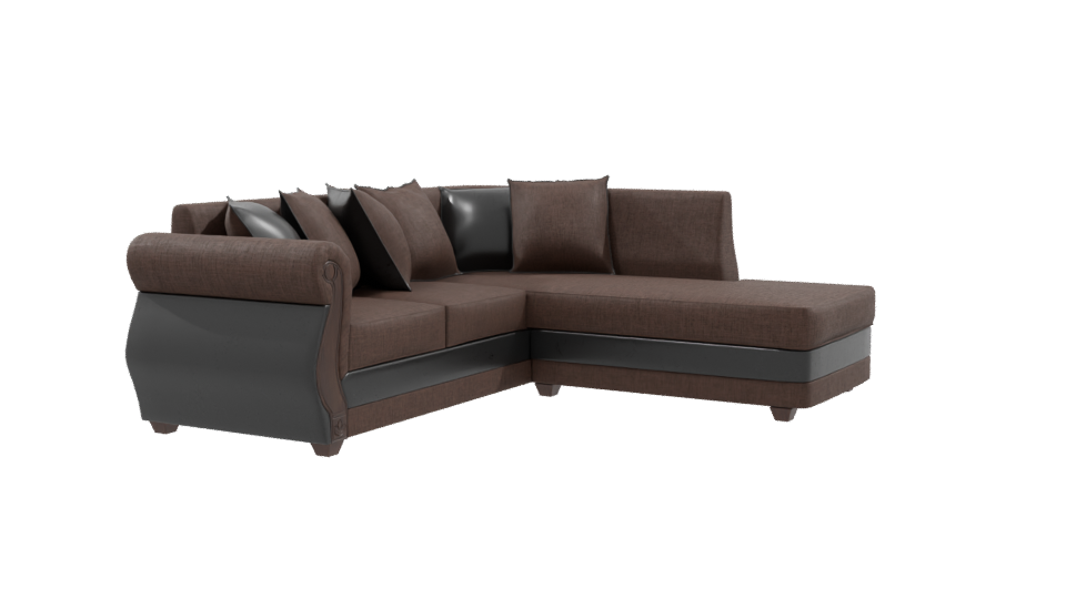 Stylish Modern Sectional Sofa 3D Model - Professional 3D Model Render 9