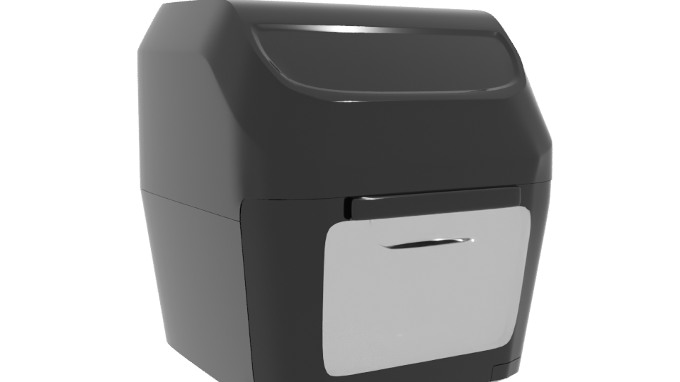 Modern Digital Air Fryer 3D Model - Professional 3D Model Render 10