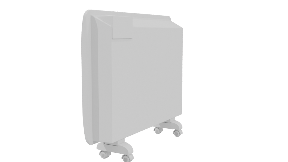 Stylish Electric Heater Model - Professional 3D Model Render 3
