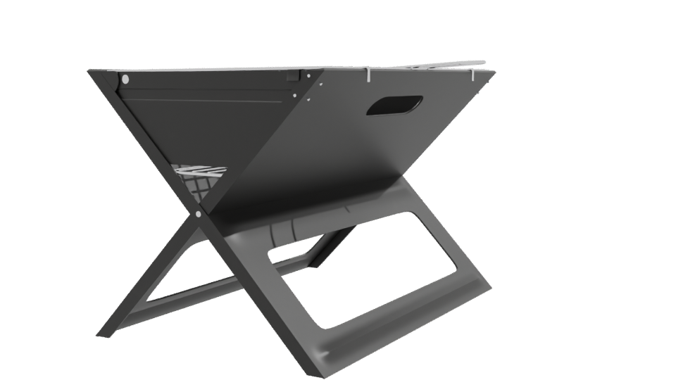 Portable Outdoor Charcoal Grill 3D - Professional 3D Model Render 9
