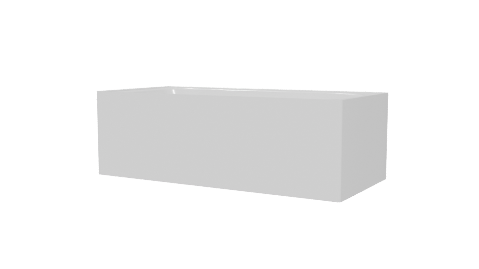 Sleek Modern Bathtub 3D Model - Professional 3D Model Render 6