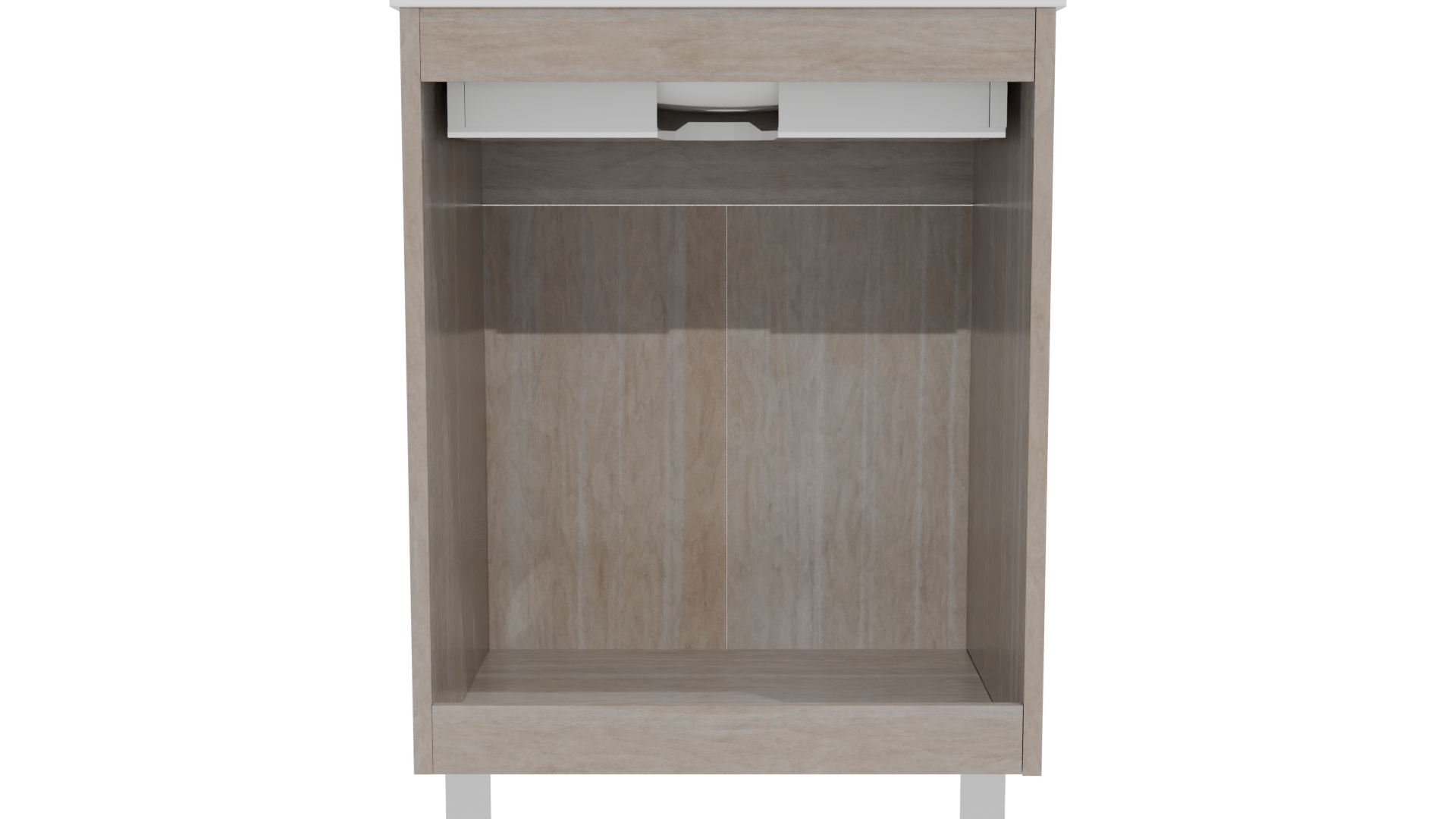 Stylish Wooden Storage Cabinet 3D - Professional 3D Model Render 5