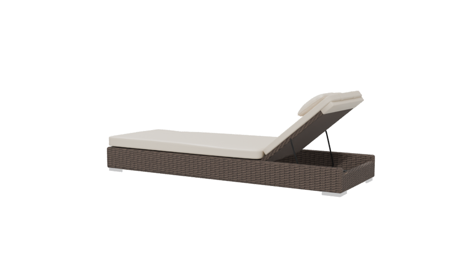 Stylish Outdoor Lounge Chair 3D - Professional 3D Model Render 6