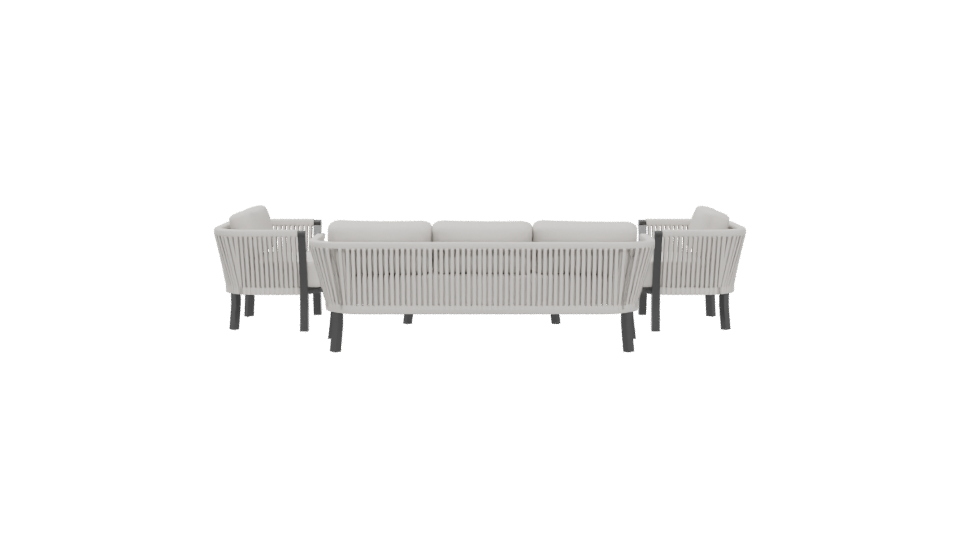 Stylish Outdoor Sofa Set 3D - Professional 3D Model Render 5