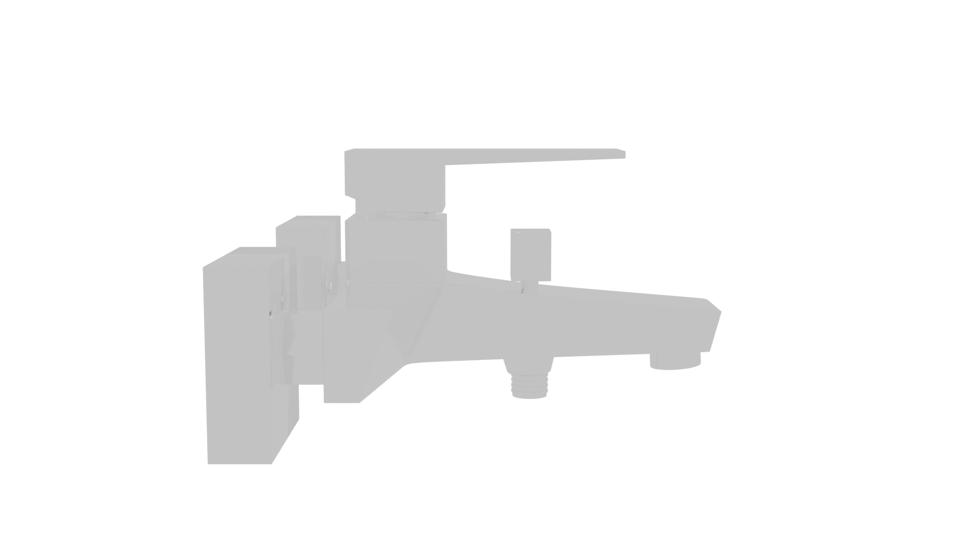 Stylish Contemporary Faucet Model - Professional 3D Model Render 8