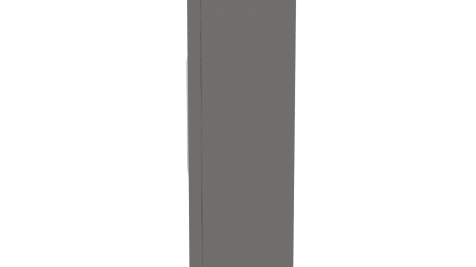 Sleek Modern Refrigerator 3D Model - Professional 3D Model Render 2