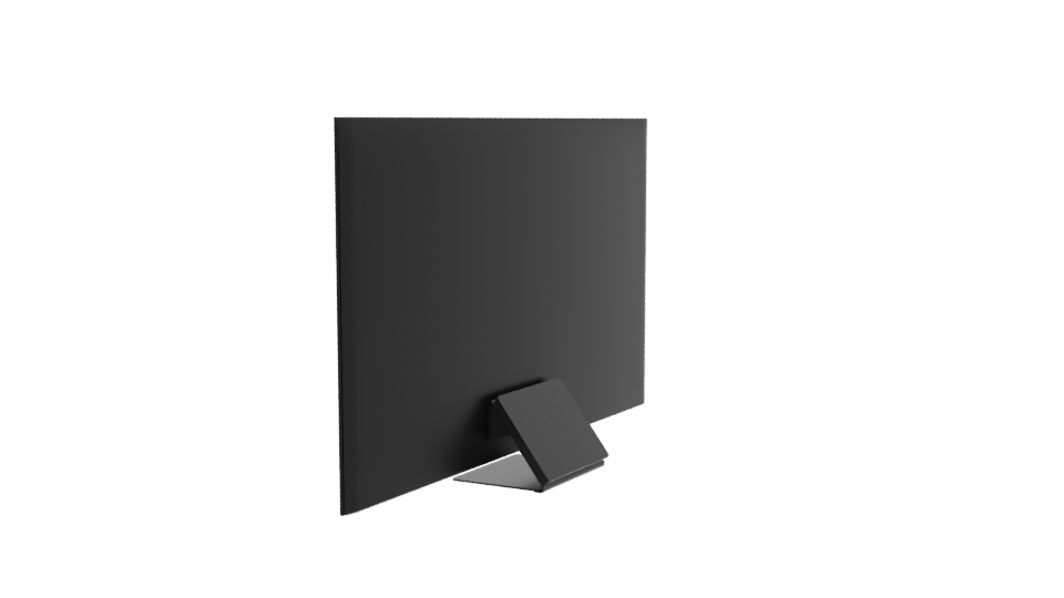 Sleek Flat Screen Television 3D Model - Professional 3D Model Render 3